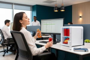 LODÓWKA BIUROWA 4L 12V Z FUNKCJĄ GRZANIA DO 50-65°C BIAŁA