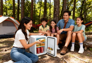 LODÓWKA BIUROWA 4L 12V Z FUNKCJĄ GRZANIA DO 50-65°C BIAŁA