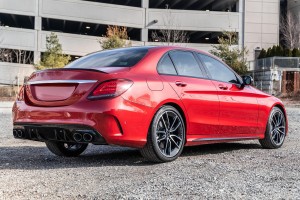 MERCEDES C-CLASS W205 2014-2021 KAMERA COFANIA FULL HD DYNAMICZNE LINIE ZINTEGROWANA Z KLAMKĄ KLAPY TYLNEJ