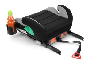 FOTELIK SAMOCHODOWY PODKŁADKA SIEDZISKO Z ISOFIX CZARNO-SZARY R129 125-150 CM
