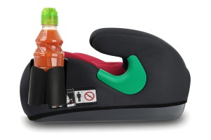 FOTELIK SAMOCHODOWY PODKŁADKA SIEDZISKO BORDOWO-SZARY PIKOWANY R129 125-150 CM