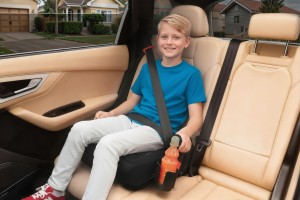 FOTELIK SAMOCHODOWY PODKŁADKA SIEDZISKO Z ISOFIX CZARNY PIKOWANY R129 125-150 CM