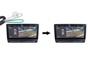 VW GOLF 7 VII 5G HATCHBACK 2012-2020 KAMERA COFANIA W KLAMKĘ KLAPY TYLNEJ FULL HD DYNAMICZNE LINIE ZNACZEK 5G0827469F