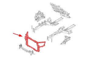 KIA SORENTO I JC 2002-2009 PAS PRZEDNI WZMOCNIENIE CZOŁOWE 641012P000