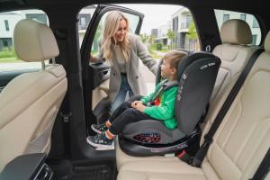 FOTELIK SAMOCHODOWY OBROTOWY ALEXANDER 360° CZARNO-SZARY 40-150 CM i-Size R129 + ISOFIX
