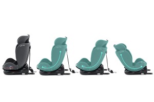 FOTELIK SAMOCHODOWY OBROTOWY ALEXANDER 360° CZARNO-SZARY 40-150 CM i-Size R129 + ISOFIX