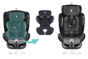 FOTELIK SAMOCHODOWY OBROTOWY ALEXANDER 360° SZARO-CZARNY 40-150 CM i-Size R129 + ISOFIX