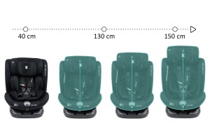 FOTELIK SAMOCHODOWY OBROTOWY ALEXANDER 360° CZARNY 40-150 CM i-Size R129 + ISOFIX