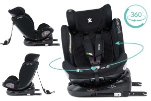 FOTELIK SAMOCHODOWY OBROTOWY ALEXANDER 360° CZARNY 40-150 CM i-Size R129 + ISOFIX