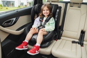 FOTELIK SAMOCHODOWY OBROTOWY ALEXANDER 360° SZARO-CZARNY 40-150 CM i-Size R129 + ISOFIX