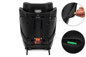 ROCCO FOTELIK SAMOCHODOWY EKOSKÓRA PODSTAWKA 2w1 I SIZE 100-150 CM R129 ISOFIX