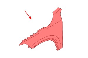 VOLVO S90 2016-2025 ALUMINIOWY BŁOTNIK PRZEDNI LEWY 31651915