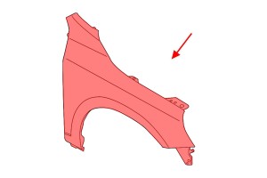 VOLVO V60 I 2013-2018 PO FACELIFTINGU STALOWY BŁOTNIK PRZEDNI PRAWY 31416209