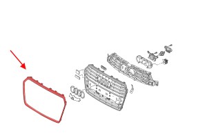 AUDI A7 / S7 4G 2015-2018 PO FACELIFTINGU RAMKA GRILLA CZARNA 4G8853651L