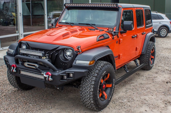 JEEP WRANGLER JL 2018+ 4D STOPNIE BOCZNE PROGI ELEKTRYCZNE