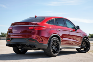 MERCEDES GLE COUPE C292 2015-2019 DYFUZOR TYLNY POD PDC ZESTAW STYLIZUJĄCY NA AMG GLE63 COUPE