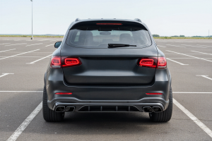 MERCEDES GLC X253 2019-2022 PO FACELIFTINGU DYFUZOR TYLNY Z PDC ZESTAW STYLIZUJĄCY NA AMG GLC63