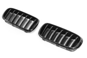 BMW X5 F15 2013-2018 GRILL PRZEDNI ATRAPA CHŁODNICY NERKI CZARNY POŁYSK 51712334710 / 51712334708