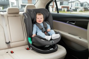 FOTELIK SAMOCHODOWY OBROTOWY LEONARDO 360° CZARNY 40-150 CM i-Size R129 + ISOFIX