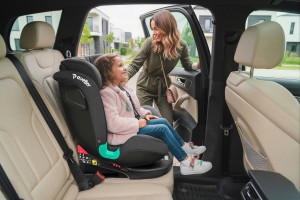 FOTELIK SAMOCHODOWY OBROTOWY LEONARDO 360° CZARNY 40-150 CM i-Size R129 + ISOFIX