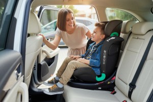 FOTELIK SAMOCHODOWY OBROTOWY LEONARDO 360° CZARNY 40-150 CM i-Size R129 + ISOFIX