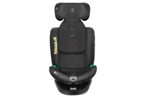 FOTELIK SAMOCHODOWY OBROTOWY LEONARDO 360° CZARNY 40-150 CM i-Size R129 + ISOFIX