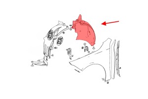 MERCEDES GLB X247 2019+ NADKOLE LEWE PRZEDNIE CZĘŚĆ TYLNA A2478840500