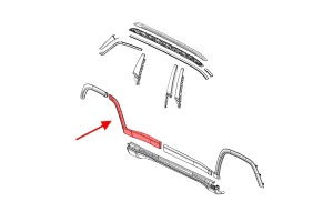 JEEP COMPASS II MP 2017-2026 LISTWA TYLNYCH DRZWI PRAWA CZĘŚĆ PRZEDNIA 5UP26RXFAA