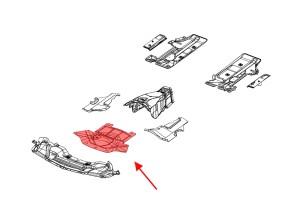 DODGE MAGNUM 2004-2008 OSŁONA PŁYTA POD SILNIK 68214815AA