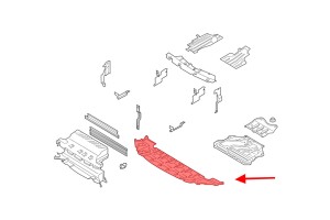 FORD ESCAPE MK3 III 2013-2016 PRZED FACELIFTINGIEM OSŁONA PRZEDNIEGO ZDERZAKA CV44A8B384AD