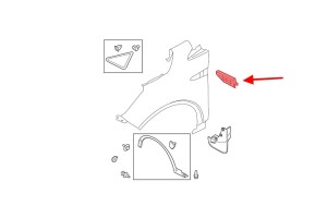 FORD ESCAPE MK3 III 2016-2019 PO FACELIFTINGU KRATKA BŁOTNIKA GJ5416C217ACW