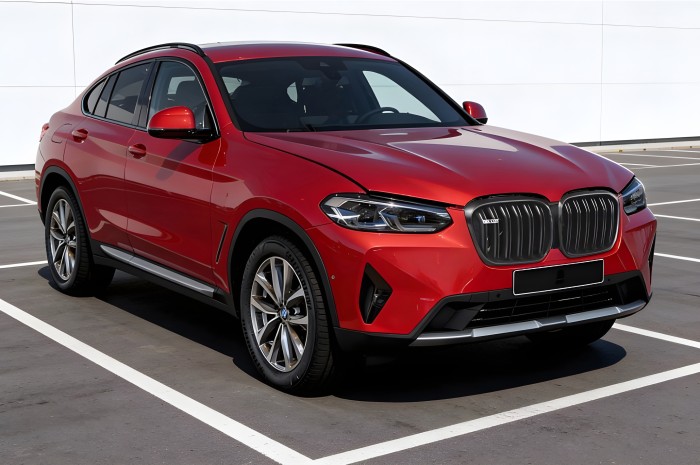 BMW X4 G02 2021+ PO FACELIFTINGU GRILL PRZEDNI CZARNY PODWÓJNE ŻEBERKA POD KAMERĘ 51135A36BD0