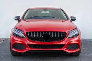 MERCEDES C-CLASS W205 2014-2018 PRZED FACELIFTINGIEM GRILL GT PANAMERICANA CZARNY