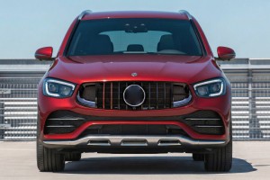 MERCEDES GLC X253 C253 2019-2022 PO FACELIFTINGU GRILL PANAMERICANA GT BRABUS STYLE CZARNY Z KAMERĄ PASUJE TYLKO DO WERSJI AMG