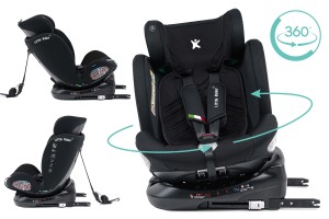 FOTELIK SAMOCHODOWY OBROTOWY ALEXANDER 360° CZARNY 40-150 CM i-Size R129 + ISOFIX