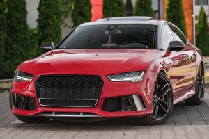 AUDI RS7 4G 2012-2015 PRZED FACELIFTINGIEM RAMKA GRILLA CZARNA 4G8853653F