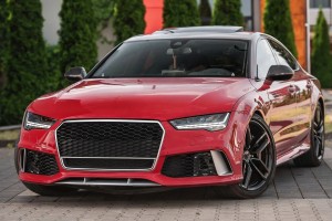 AUDI RS7 4G 2012-2015 PRZED FACELIFTINGIEM RAMKA GRILLA CHROMOWANA 4G8853653E