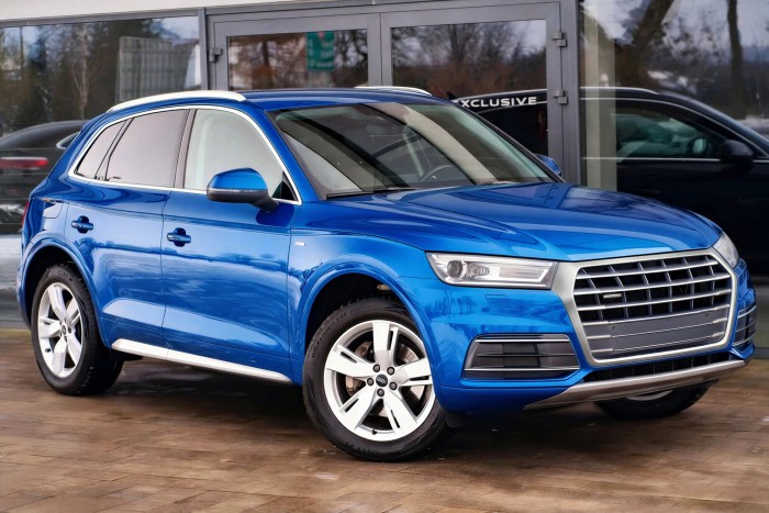 AUDI Q5 / SQ5 FY 2017-2020 PRZED FACELIFTINGIEM SATYNOWA RAMKA GRILLA 80A853651C