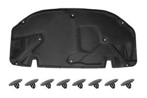 TOYOTA AVENSIS II T25 LIFTBACK 2003-2009 WYGŁUSZENIE MASKI Z KOMPLETEM SPINEK 5334105030 / 5334105031 