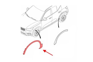 VOLVO XC40 2017+ LISTWA PRZEDNIEGO BŁOTNIKA LEWA 31448324