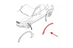 VOLVO XC40 2017+ LISTWA TYLNEGO BŁOTNIKA LEWA 31448328