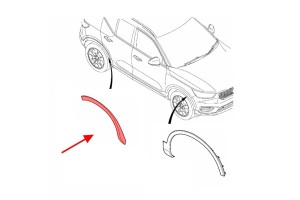 VOLVO XC40 2017+ LISTWA TYLNEGO BŁOTNIKA PRAWA 31448329