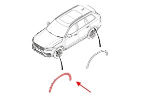 VOLVO XC90 II 2014+ LISTWA PRZEDNIEGO BŁOTNIKA LEWA 39797253