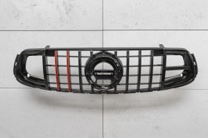 MERCEDES GLC COUPE C253 2019-2022 PO FACELIFTINGU GRILL PANAMERICANA GT BRABUS STYLE CZARNY Z KAMERĄ PASUJE TYLKO DO WERSJI AMG