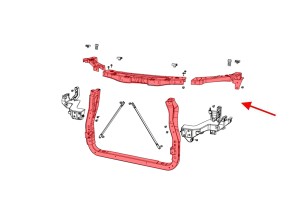 JEEP GRAND CHEROKEE IV WK2 2010-2021 KOMPLETNY PAS PRZEDNI 5156113AA