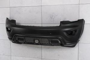 JEEP GRAND CHEROKEE IV WK2 2017-2021 PO DRUGIM FACELIFTINGU KOMPLETNY ZDERZAK PRZEDNI Z PDC BEZ SPRYSKIWACZY 68333498AA