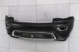 JEEP GRAND CHEROKEE IV WK2 2017-2021 PO DRUGIM FACELIFTINGU KOMPLETNY ZDERZAK PRZEDNI Z PDC BEZ SPRYSKIWACZY 68333498AA