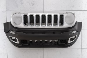 JEEP RENEGADE I BU 2015-2018 PRZED FACELIFTINGIEM KOMPLETNY ZDERZAK PRZEDNI Z CHROMOWANYM GRILLEM 5XB40LXHAA
