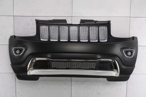JEEP GRAND CHEROKEE IV WK2 2014-2017 PO FACELIFTINGU KOMPLETNY ZDERZAK PRZEDNI BEZ PDC Z GRILLEM 1WL27TZZAC