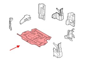 VOLVO S80 II 2006-2016 MATERIAŁOWA OSŁONA POD SILNIK 31290966